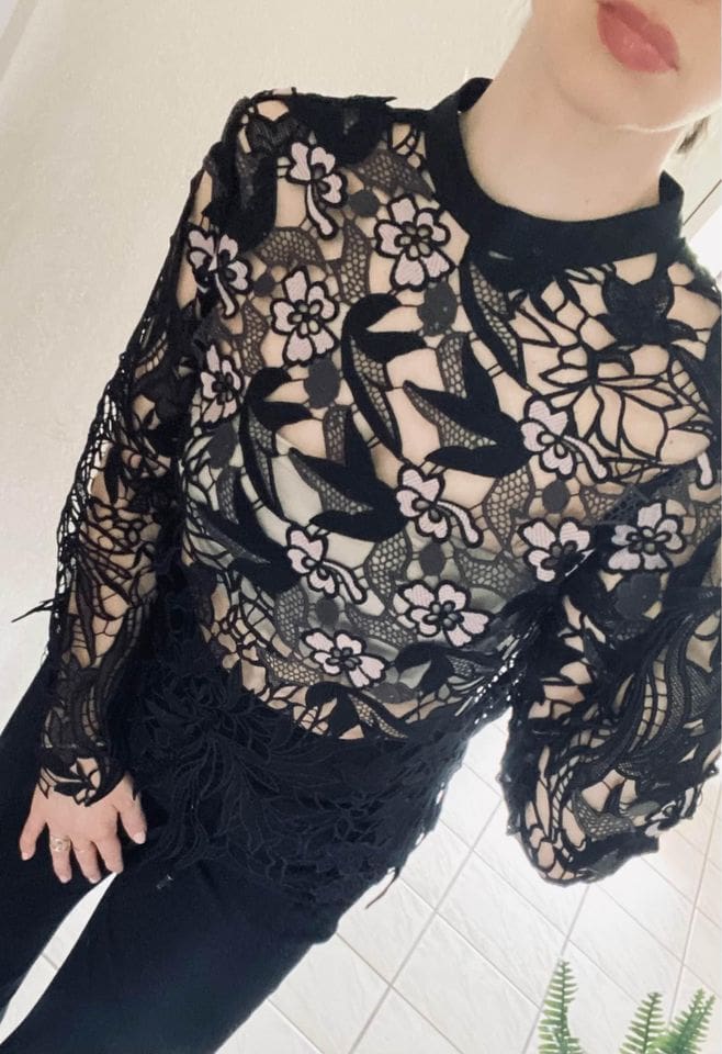 Self-Portrait Lace Top - Gr. 36