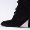 Aquazzura Woodstock Fringe Suede Stiefeletten - Gr. 39.5
