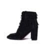 Aquazzura Woodstock Fringe Suede Stiefeletten - Gr. 39.5