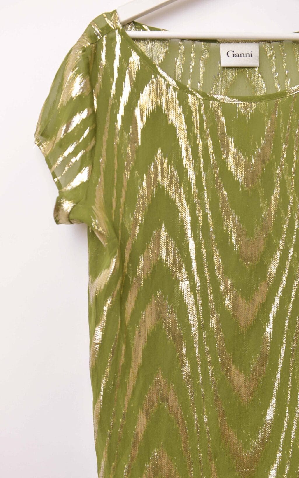 Ganni Sophisticated Oversize Silk Top - Gr. XS