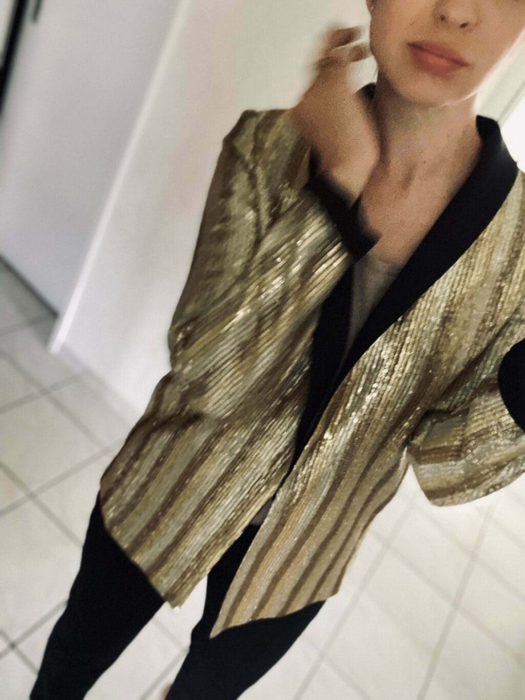 Alice+Olivia Sequin Blazer - Gr. XS