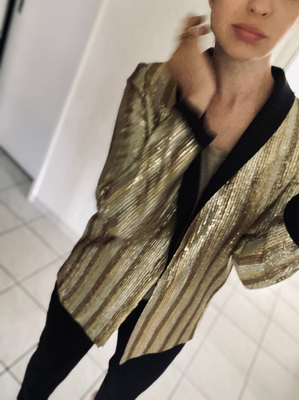 Alice+Olivia Sequin Blazer - Gr. XS
