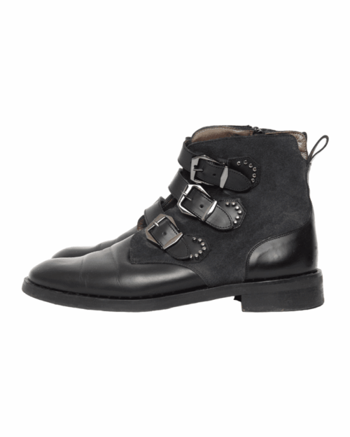 PERTINI SCHUHE-1-Photoroom.png-Photoroom Pertini Buckle Boots - Gr. 38.5