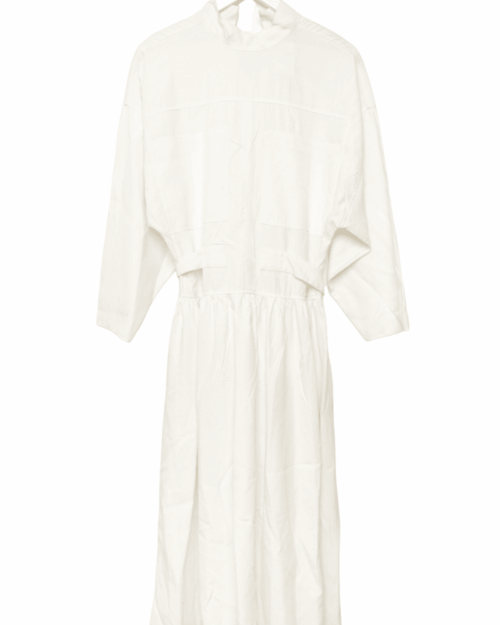 JOSEPH MAXIKLEID ECRU-01-Photoroom Joseph Creased Camille Kleid - Gr. 34