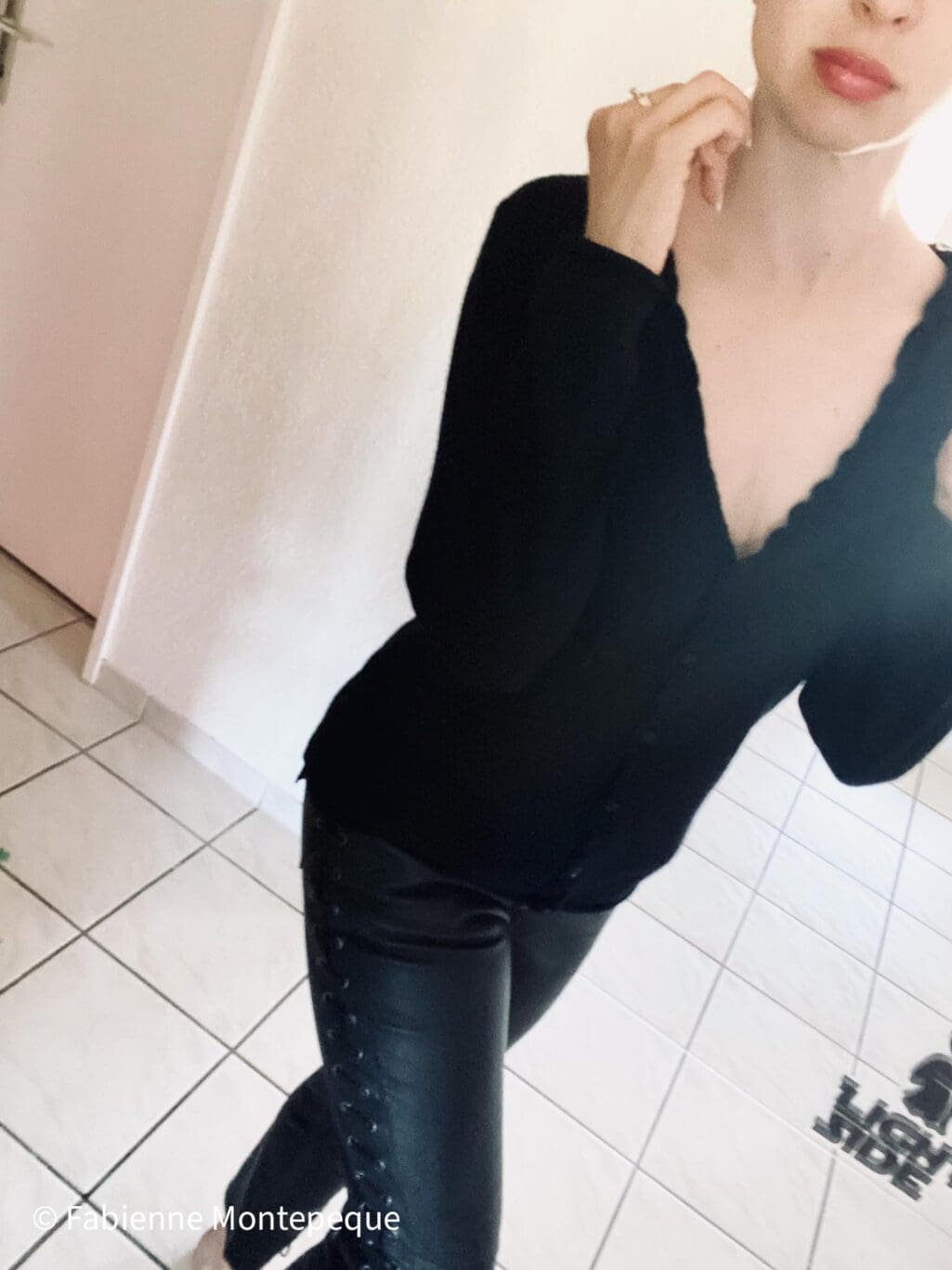 Isabel Marant x H&M Lederhose - Gr. 38