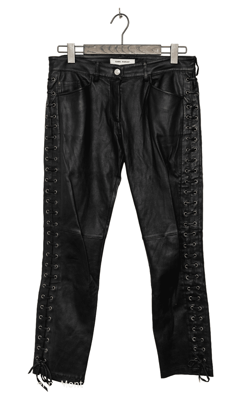 Isabel Marant x H&M Lederhose - Gr. 38