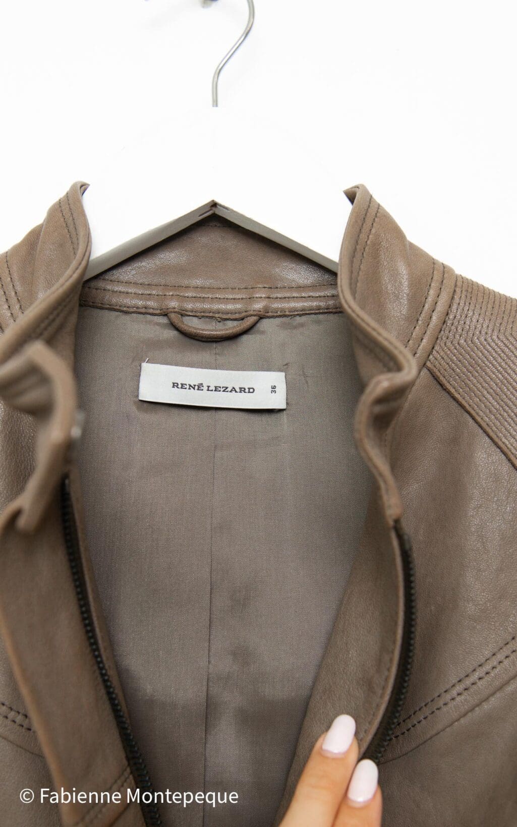 Ren&eacute; Lezard Lederjacke - Gr. 36