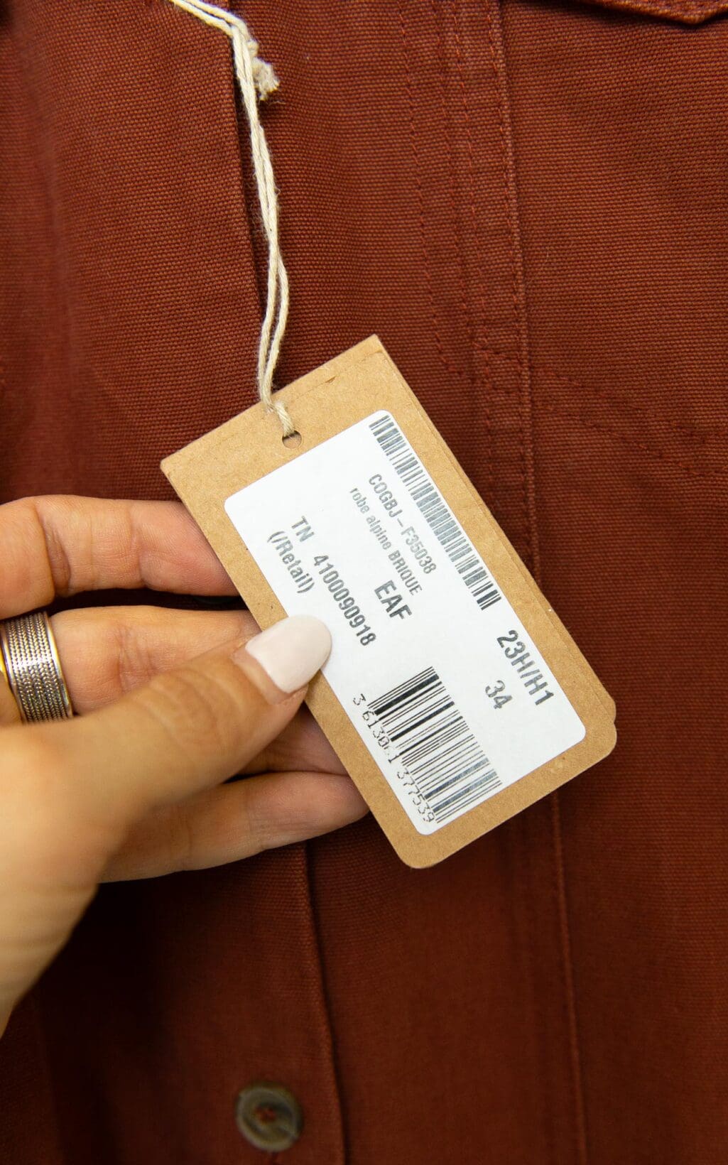 A.P.C. Kleid Alpine Brique - Gr. 34