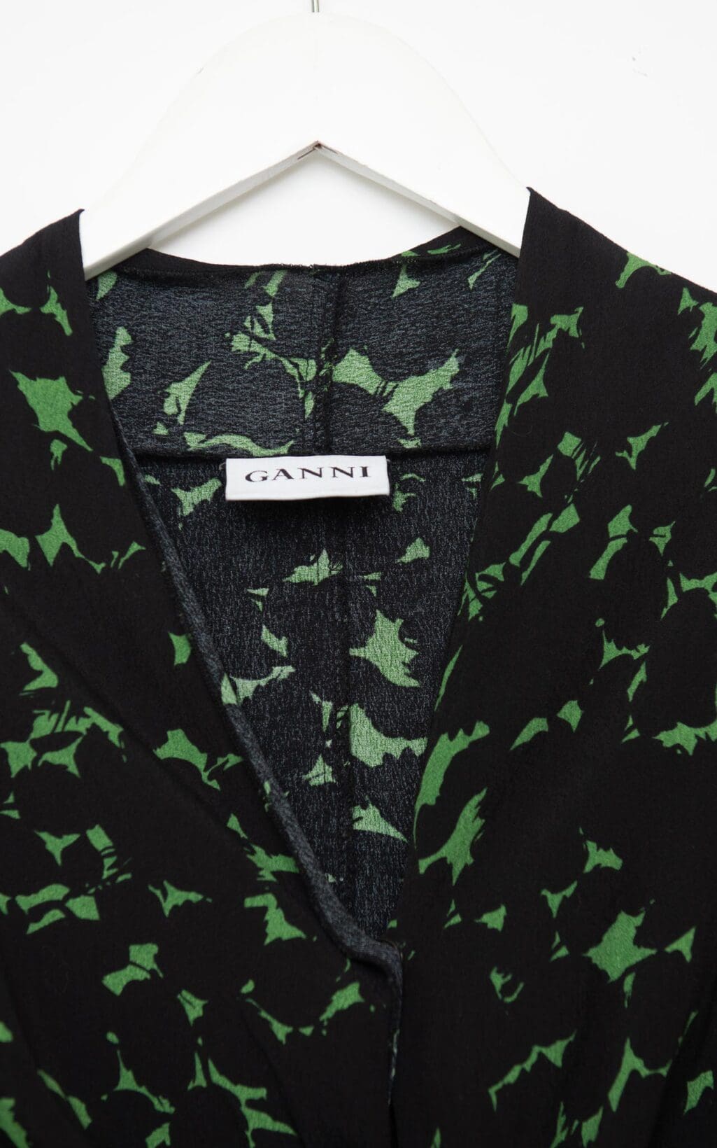 Ganni Rossmoor Crepe Kleid - Gr. S