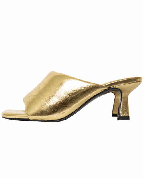 SANDRO Paris Pantoletten Gold - Gr. 39