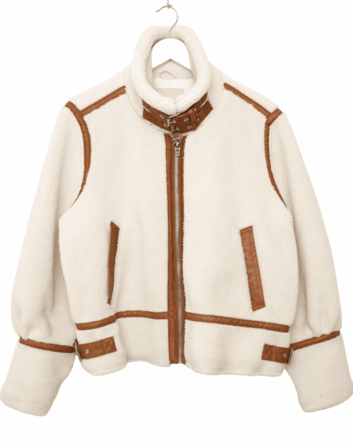 Blank NYC Sherpa Moto Jacke - Gr. M/L