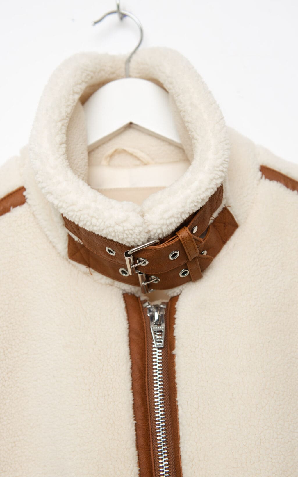 Blank NYC Sherpa Moto Jacke - Gr. M/L