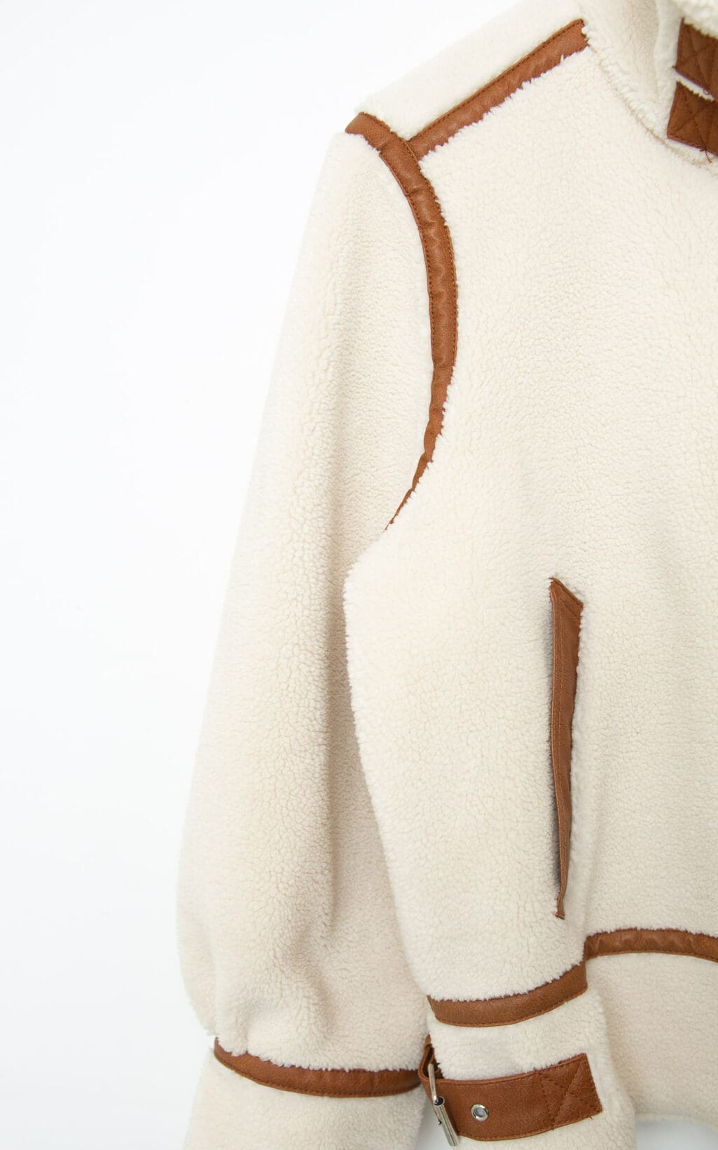 Blank NYC Sherpa Moto Jacke - Gr. M/L