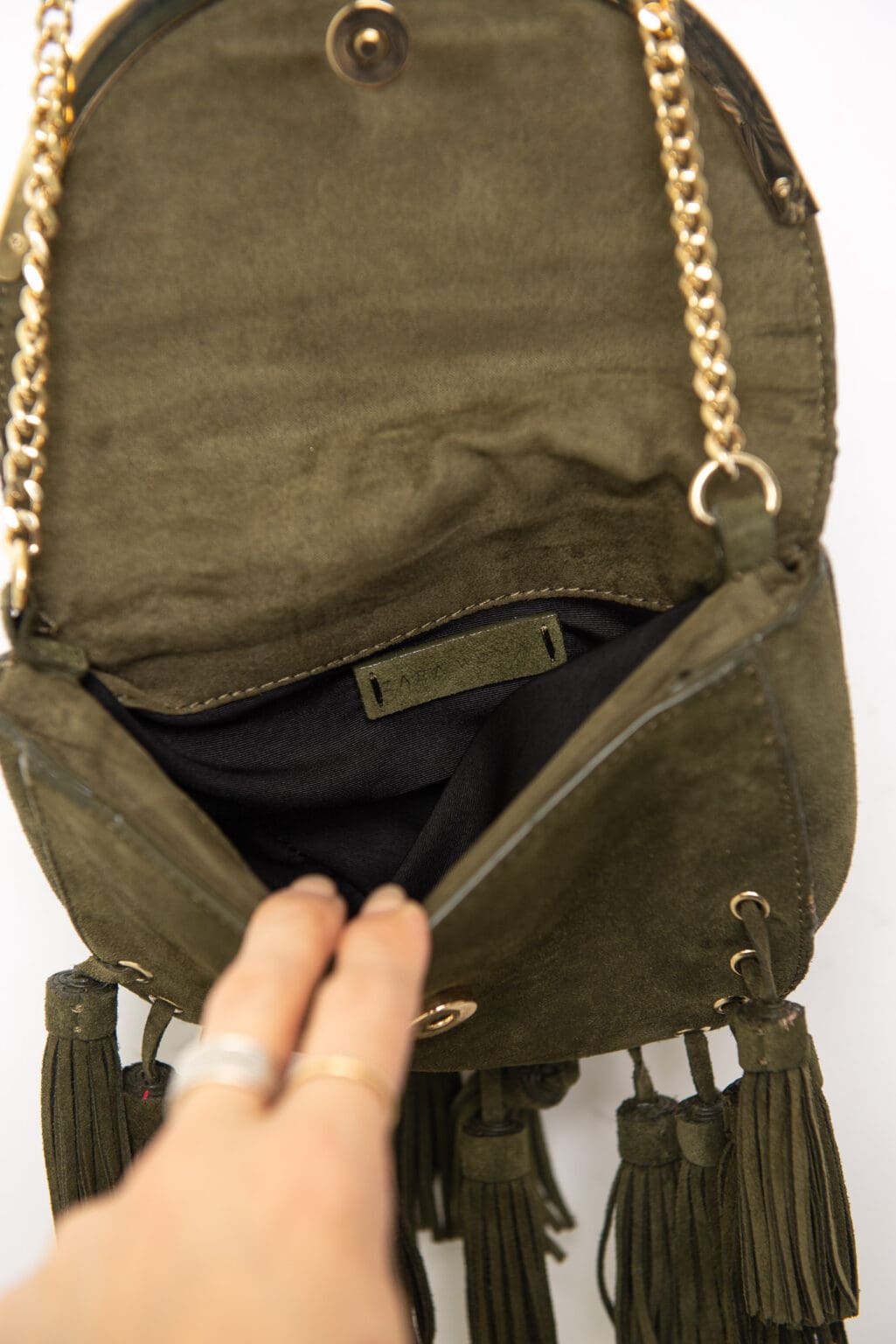 Zara Boho Ledertasche