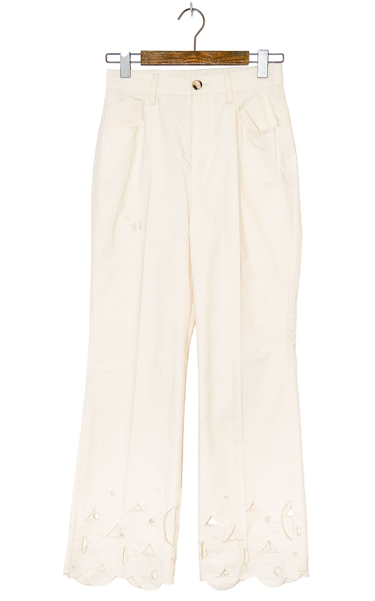 Nanushka Hose mit Stickerei - Gr. 36