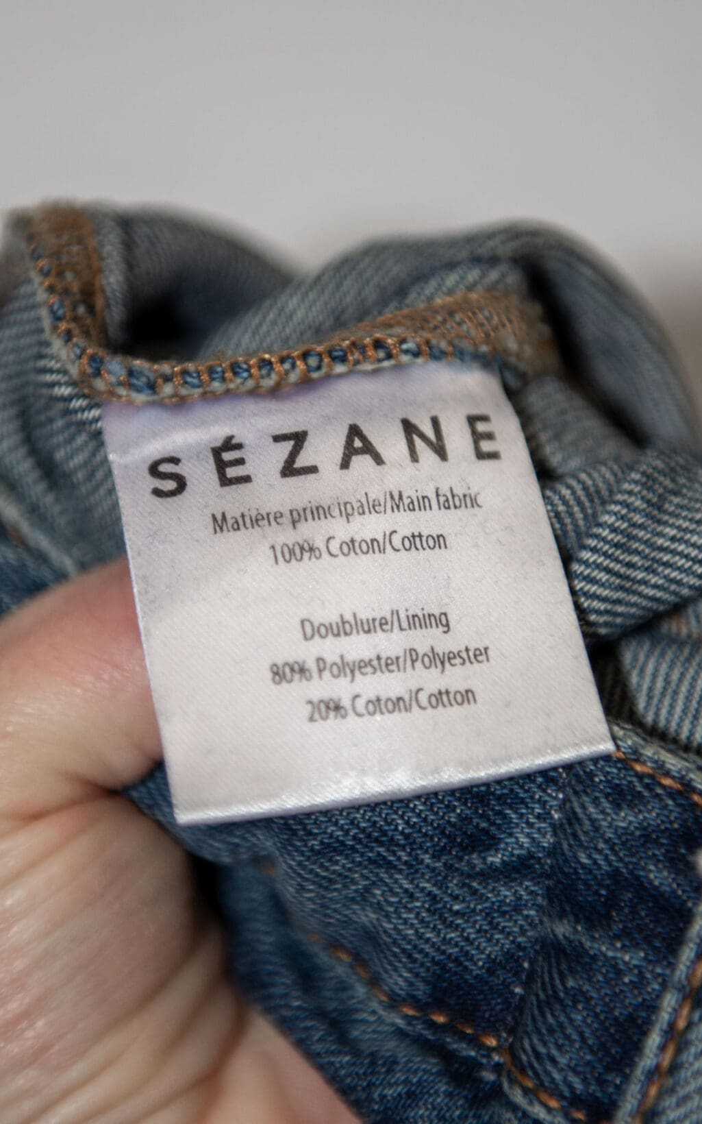 S&eacute;zane Secondhand-Jeans &ndash; klassische blaue Denim-Jeans mit geradem Schnitt, hochwertige Verarbeitung und zeitloses Design.