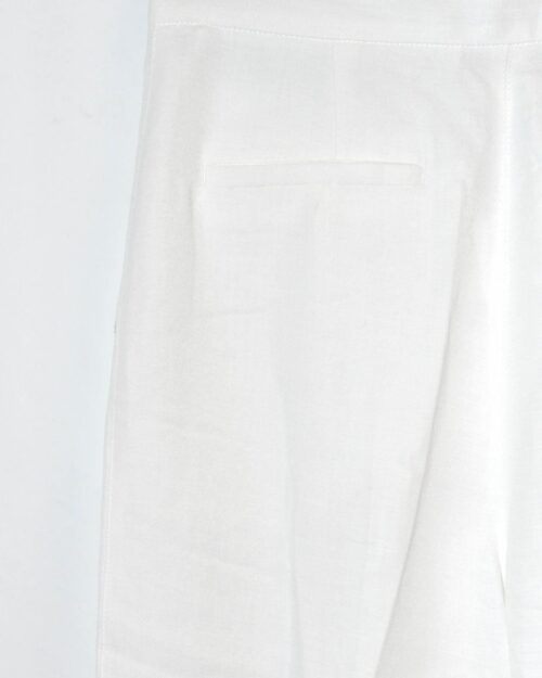 Sportmax wei&szlig;e Wide-Leg Hose, Secondhand, mit weitem Schnitt und hochgezogenem Bund.