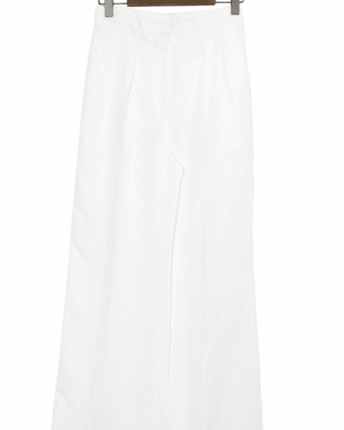 Sportmax wei&szlig;e Wide-Leg Hose, Secondhand, mit weitem Schnitt und hochgezogenem Bund.