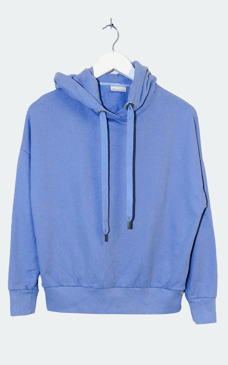 Blauer Secondhand Hoodie von Rich&Royal, Modell Felpa in Blau.