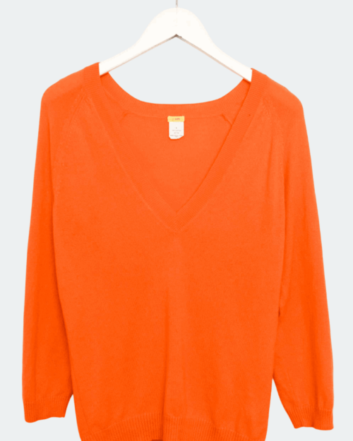 J. Crew 100% Cashmere Pullover Orange - Gr. L