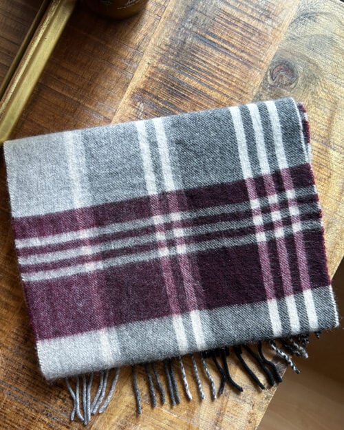 BLACK BROWN CASHMERE SCHAL-1 Black Brown 100% Cashmere Schal