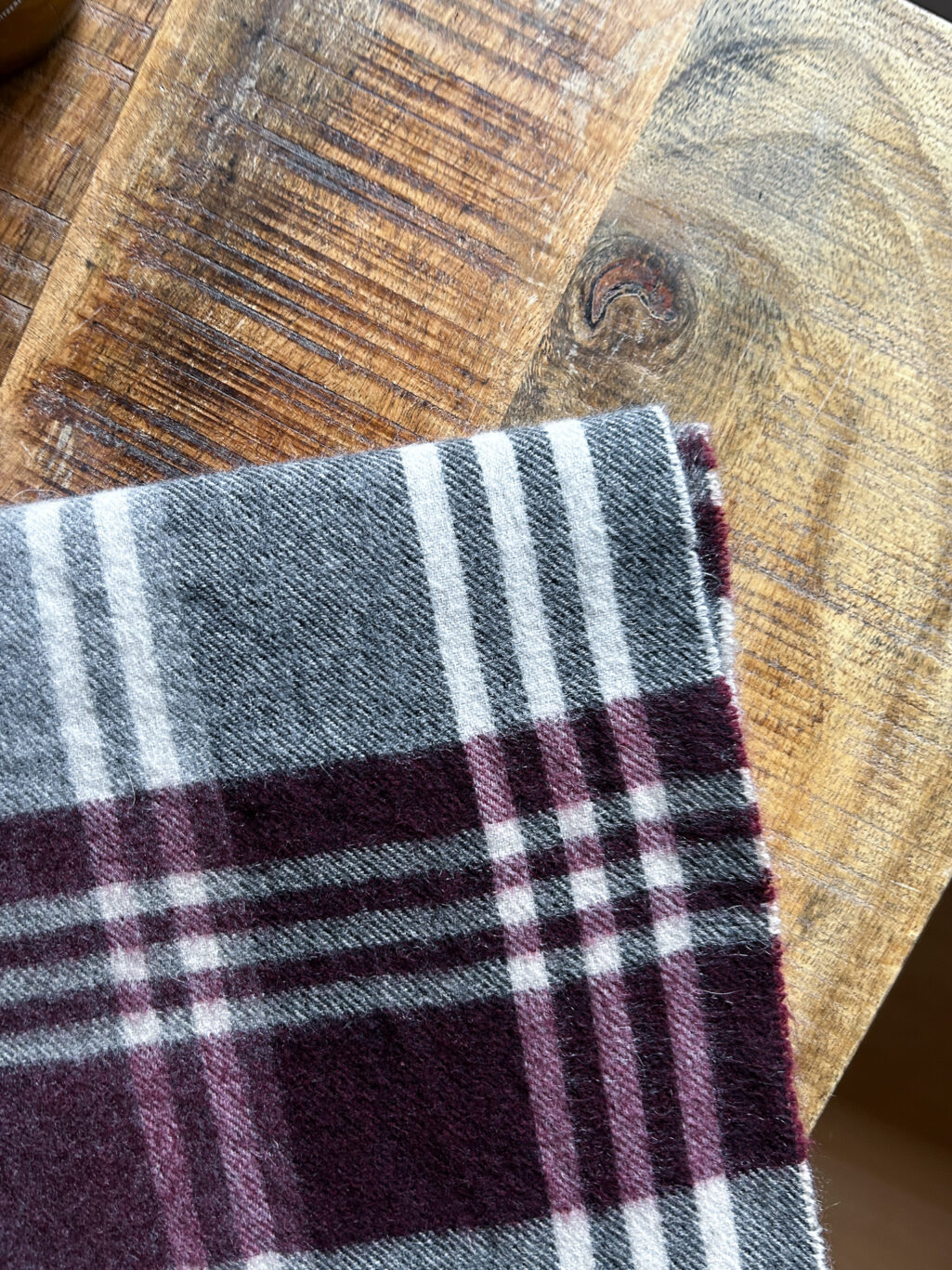 Black Brown 100% Cashmere Schal