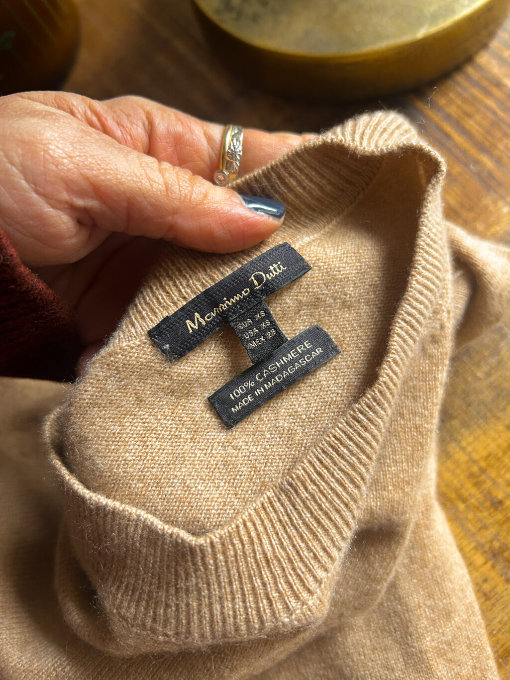 Massimo Dutti 100% Cashmere Pullover - Gr. XS