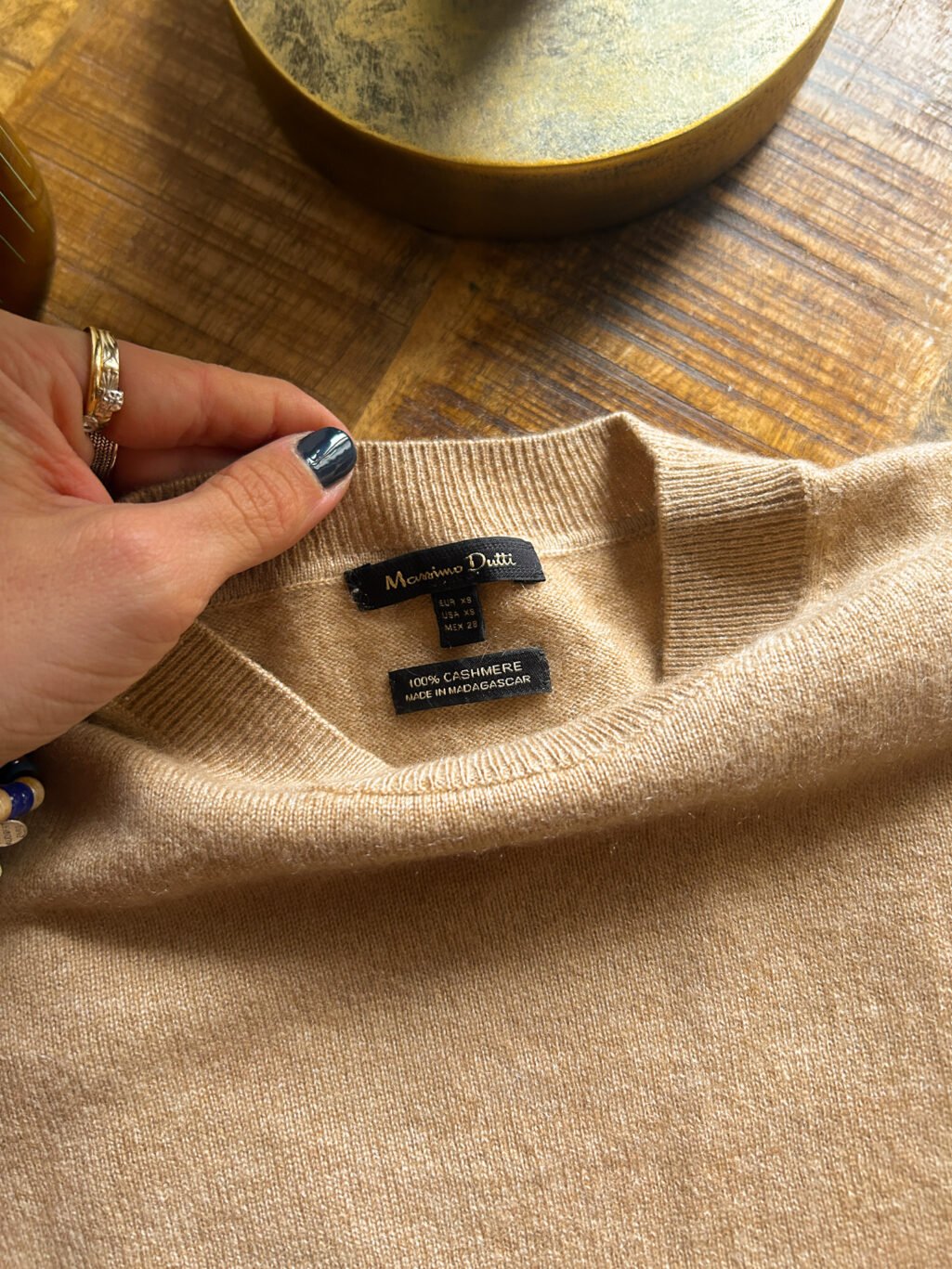 Massimo Dutti 100% Cashmere Pullover - Gr. XS