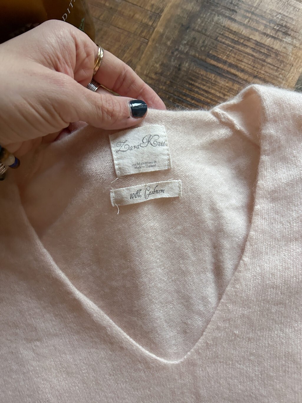 Zara Knit 100% Cashmere Pullover - Gr. M