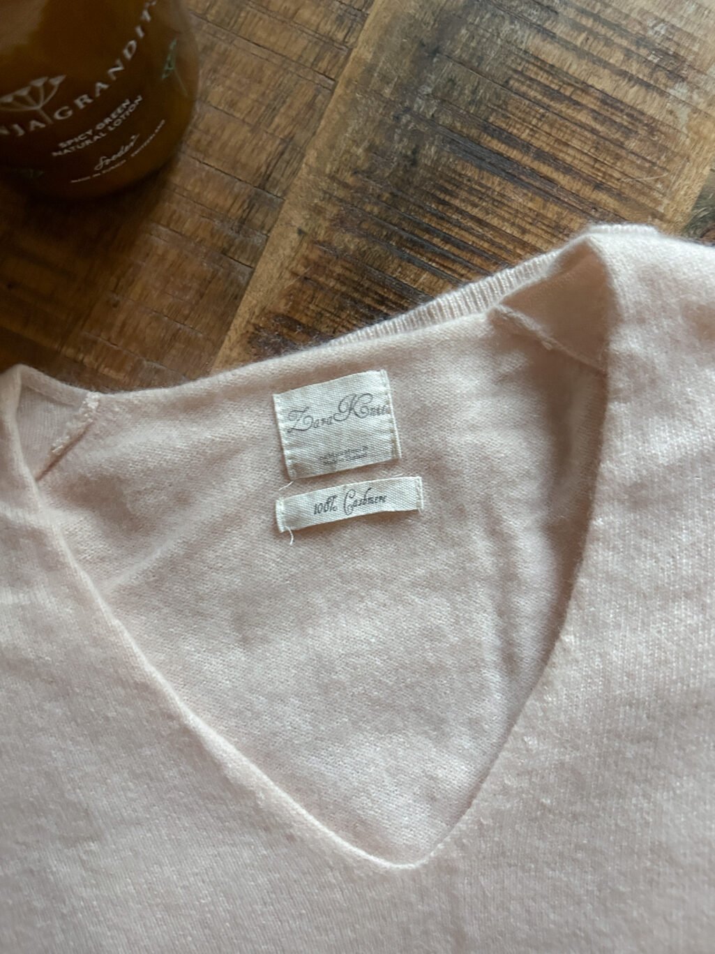 Zara Knit 100% Cashmere Pullover - Gr. M