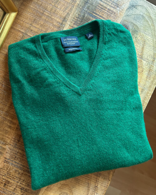 dunmore cashmere pullover gruen-9 Dunmore 100% Cashmere Pullover - Gr. XXL