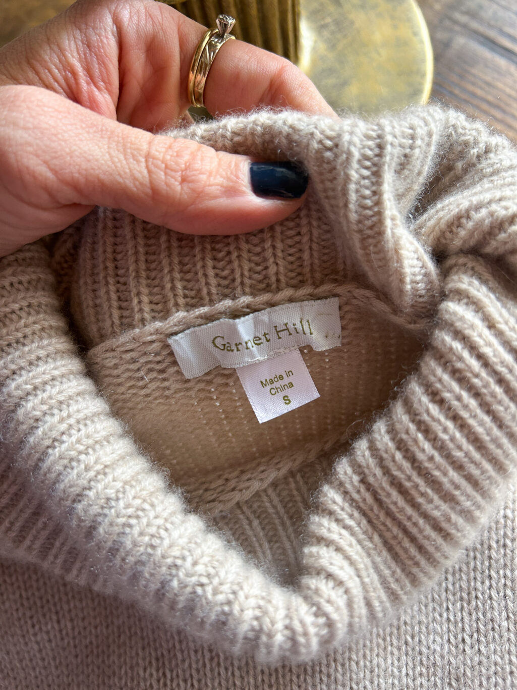 Garnet Hill 100% Cashmere Pullover - Gr. S