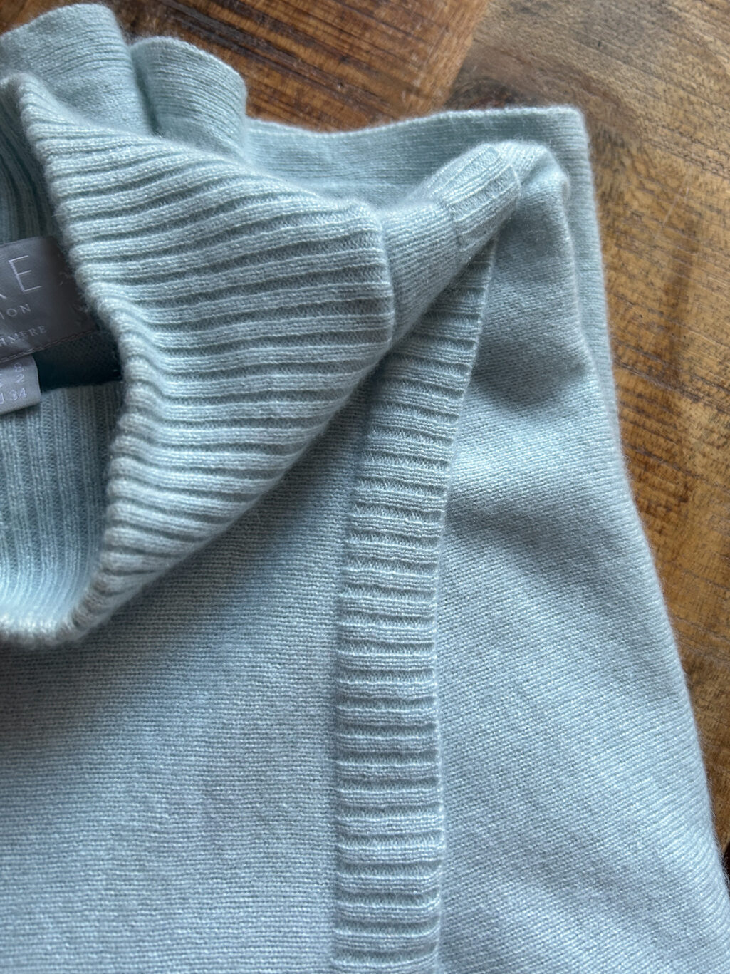 Hellblauer Kaschmir Pullover Pure Collection - Gr. 34