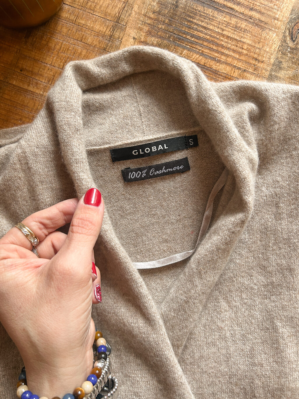 Global 100% Cashmere Cardigan - Gr. S