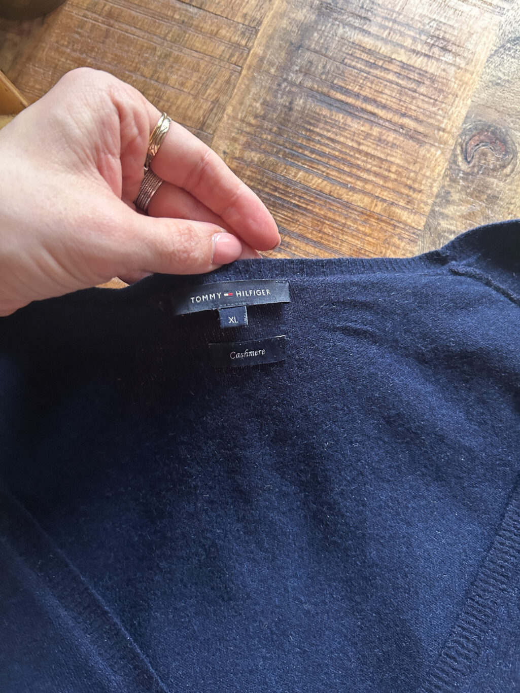 Tommy Hilfiger 100% Cashmere Cardigan - Gr. XL